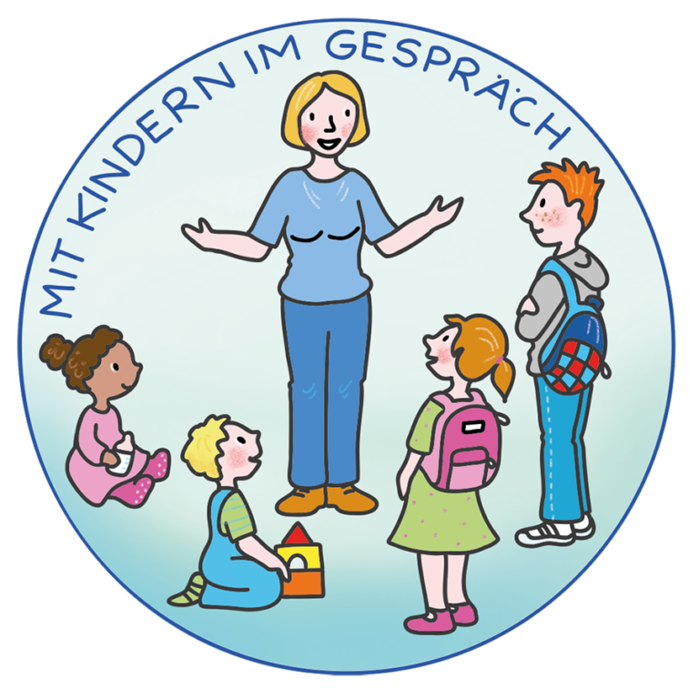 Mit Kindern im Gespraech Logo